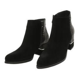 Stylish Gamis 4005 suede boots black 2
