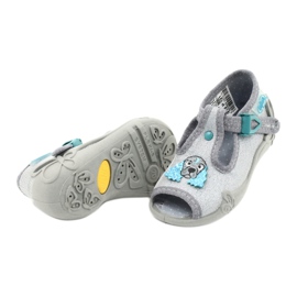 Befado children's shoes 213P121 blue silver 4