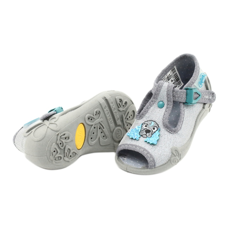 Befado children's shoes 213P121 blue silver 4