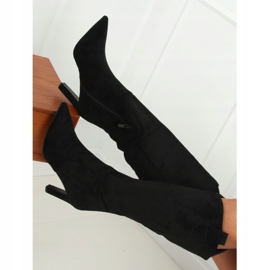 Black high heels boots RB72P Black 1