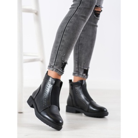 Sergio Leone Comfortable boots with an elastic band black 2