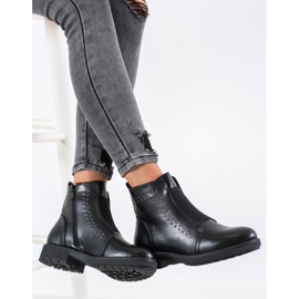 Sergio Leone Comfortable boots with an elastic band black 1