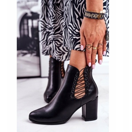 Vinceza Women's Boots On Heel Slip On With Rubbers Black Vibo 2