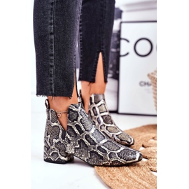 PV3 Women's Boots With Cut-outs, Leather Visconi 2625804 grey 1