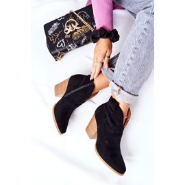 MSMG Women's Boots On Heel Black Meronet 1 MSMG Women's Boots On Heel Black Meronet 1