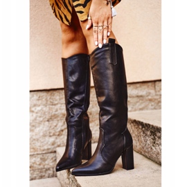 Women's Boots On Heel Lico Black Forever 1