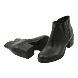 Gregors Women's short leather boots 881 black 3
