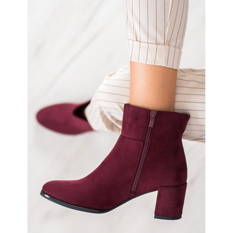 Sergio Leone Burgundy boots red 2