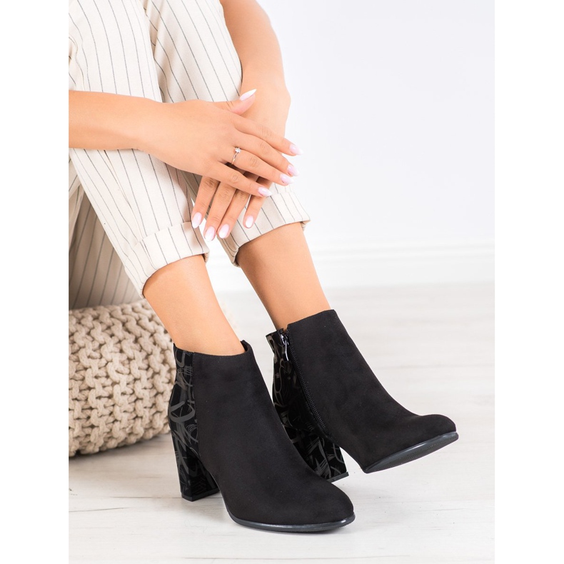 Sergio Leone Warm boots with a pattern black 1