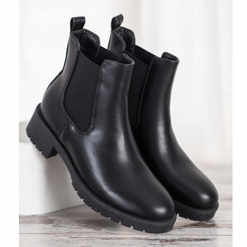 Bella Paris Eco leather Chelsea boots black 2