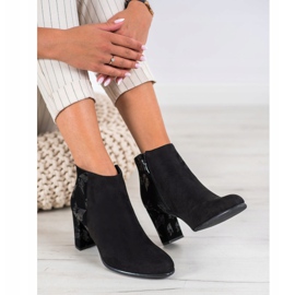 Sergio Leone Suede Booties With An Application black 1