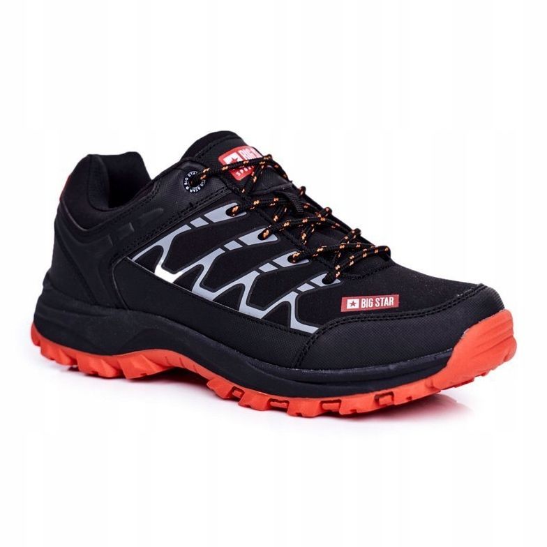 Men's Trekking Shoes Big Star Black GG174560 orange 1 Men's Trekking Shoes Big Star Black GG174560 orange 1