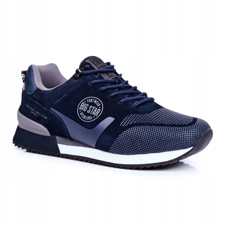 Men's Sport Shoes Sneakers Big Star Navy Blue GG174547 grey 1 Men's Sport Shoes Sneakers Big Star Navy Blue GG174547 grey 1