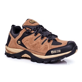 Men's Trekking Shoes Big Star Outdoor Camel GG174280 brown black 1 Men's Trekking Shoes Big Star Outdoor Camel GG174280 brown black 1