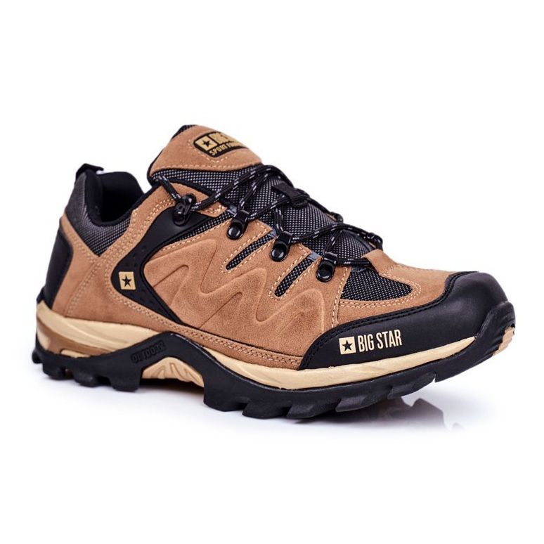 Men's Trekking Shoes Big Star Outdoor Camel GG174280 brown black 1 Men's Trekking Shoes Big Star Outdoor Camel GG174280 brown black 1