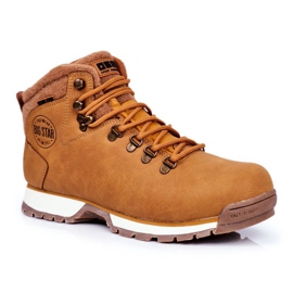 Men's Trekking Shoes Big Star Outdoor Camel GG174402 beige yellow 1