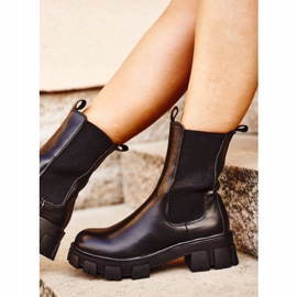 S.Barski Women's High Boots Genius Black 1