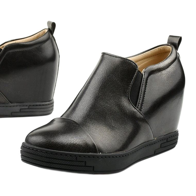 Black wedge boots TL-12 1