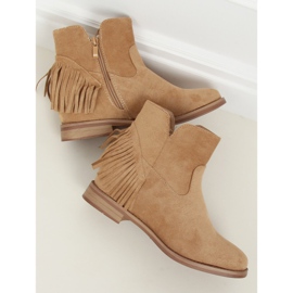 Boho style boots in beige 1515 Beige 2