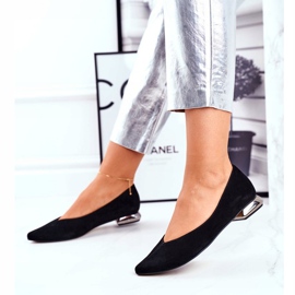 Women's Ballerinas Laura Messi Leather Black 2149 2 Women's Ballerinas Laura Messi Leather Black 2149 2