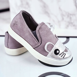 PH1 Gray Candys Gray Slip-on Children's Sneakers grey 1