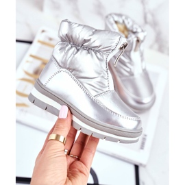 WEESTEP Children's Wool Warm Snow Boots Silver Bubbles 2