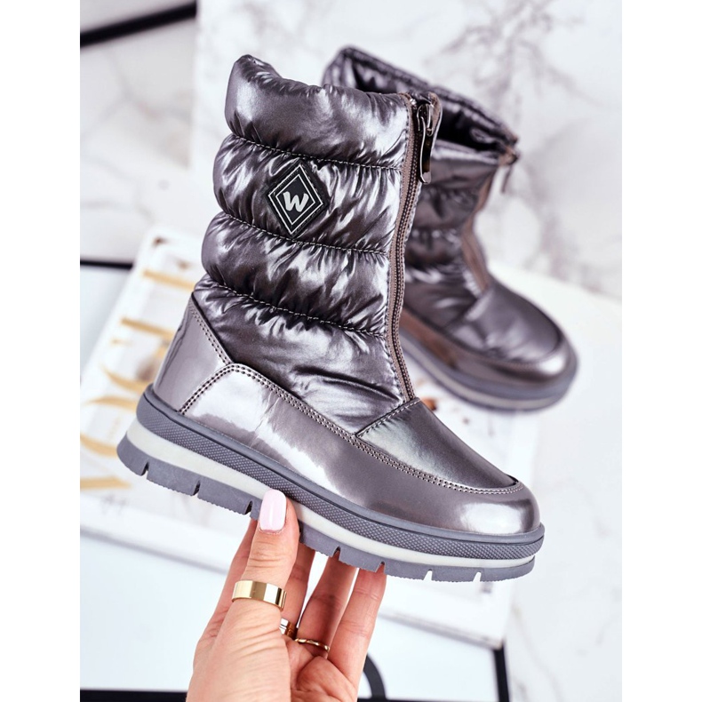 WEESTEP Children's Snow Boots Warmed with Wool Dark Gray Mumm grey 1