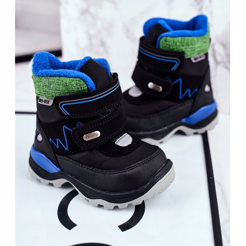 WEESTEP Children's Wool Warm Snow Boots Black Booom 2