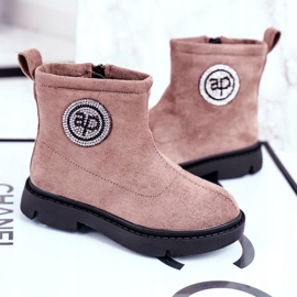 Apawwa Children's Warm Boots Beige Alvin 1