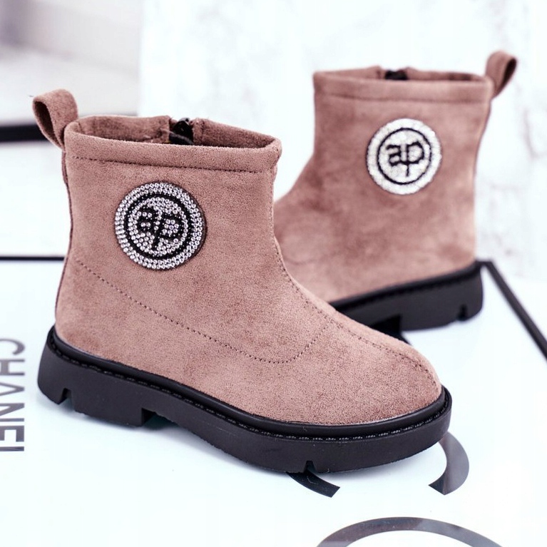 Apawwa Children's Warm Boots Beige Alvin 1