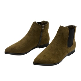 Green flat boots Myron insulated Chelsea boots 2