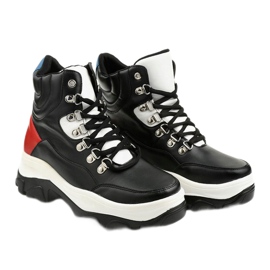 Black sneakers colorful Neamelira white red 2
