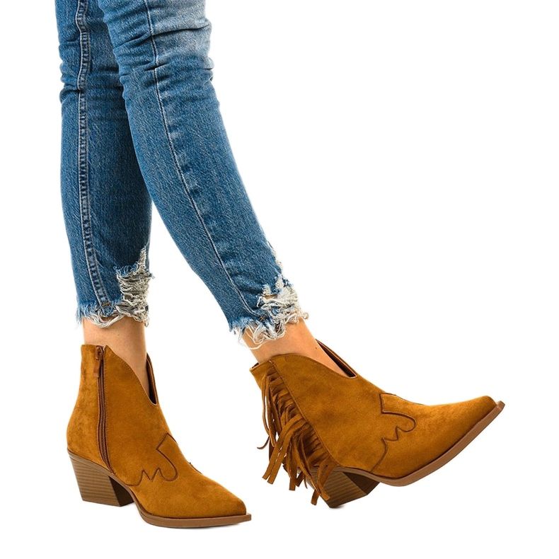 Brown suede ankle boots from Joesler cowboy boots 1