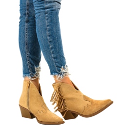 Beige suede ankle boots from Joesler cowboy boots 1