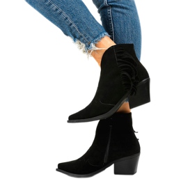 Black suede ankle boots from Joesler cowboy boots 3