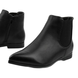Black flat Jodhpur boots with an elastic Lagenaria 1