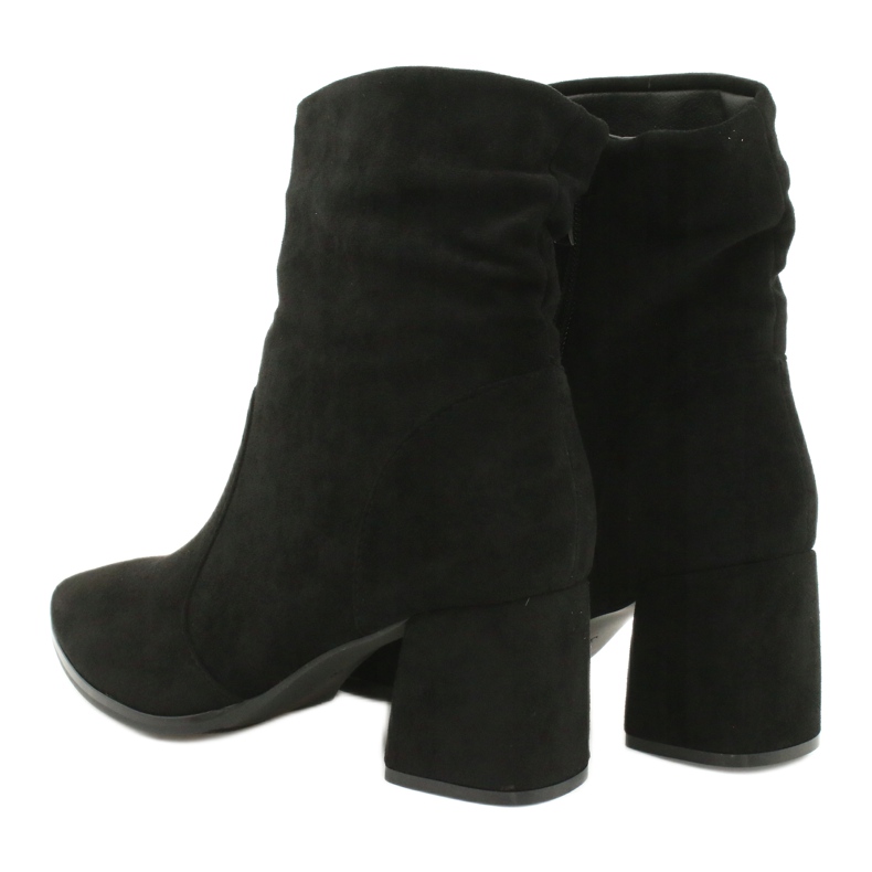 M.Daszyński Black suede boots MR2025-10 2