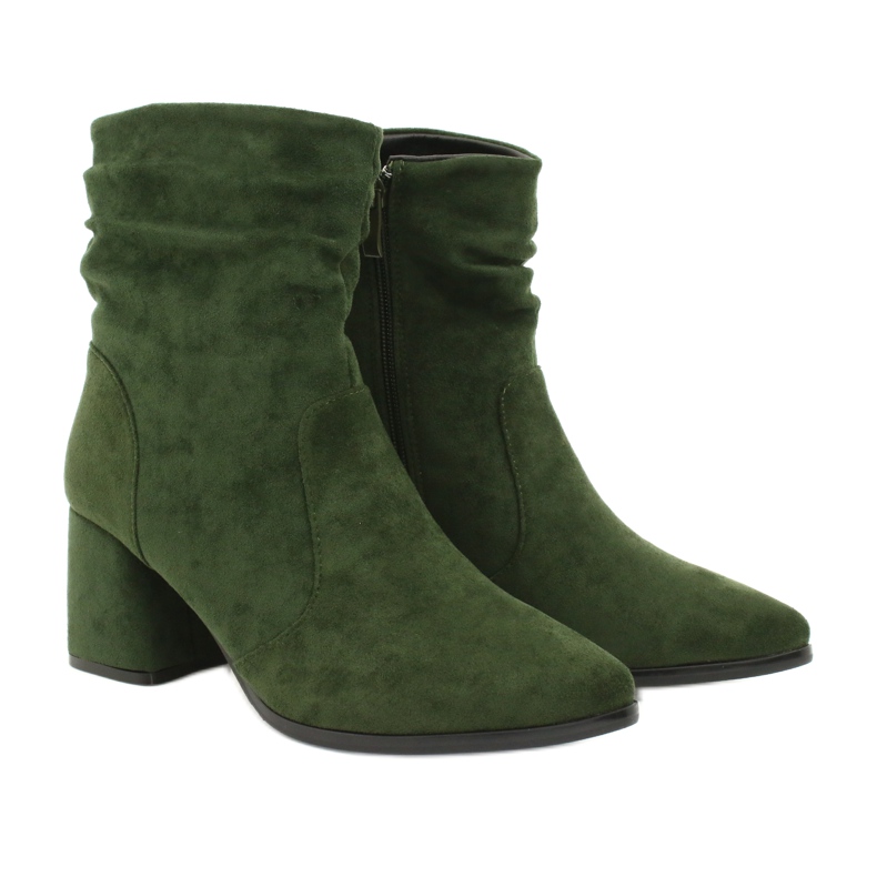 M.Daszyński Green MR2025-10 suede boots 3