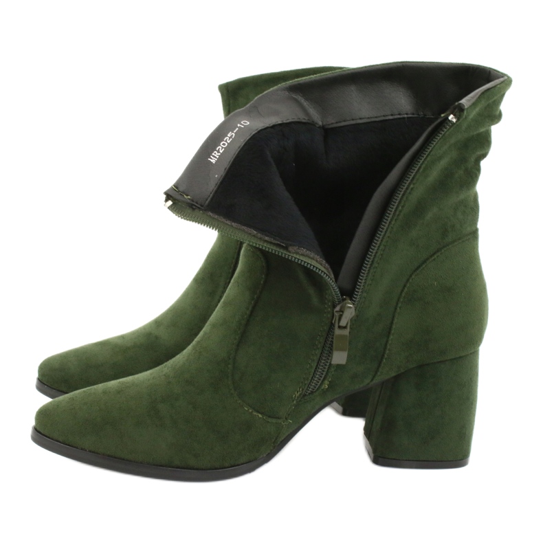 M.Daszyński Green MR2025-10 suede boots 4