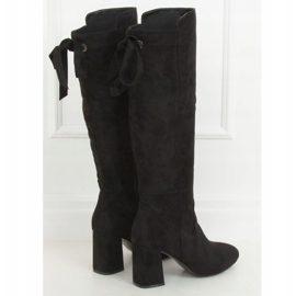 Black high-heeled boots J19-65 Black 1