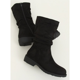 Black women's short boots CH1908 Black 2