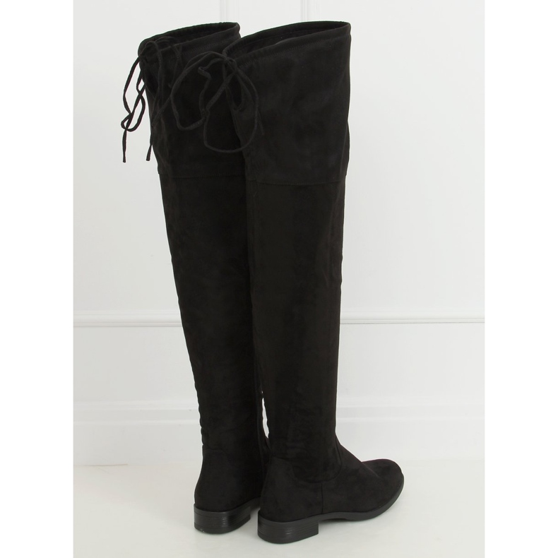 Black Over-Knee Boots MR-1 Black 1