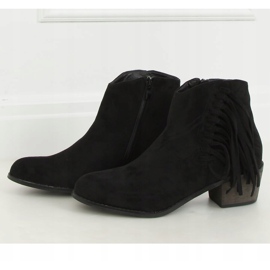 Black Boots with fringes black 100-113B0-2 Black 1