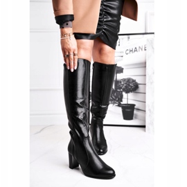Women's high boots Sergio Leone Black KZ275 1