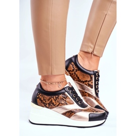 GOE Women's Sport Shoes Sneakers Black Leather GG2N3044 multicolored 2