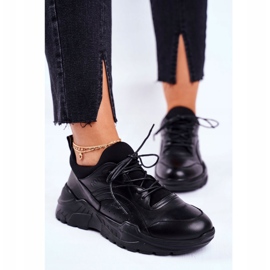 Women's Sneakers Goe Leather Black GG2N3041 1