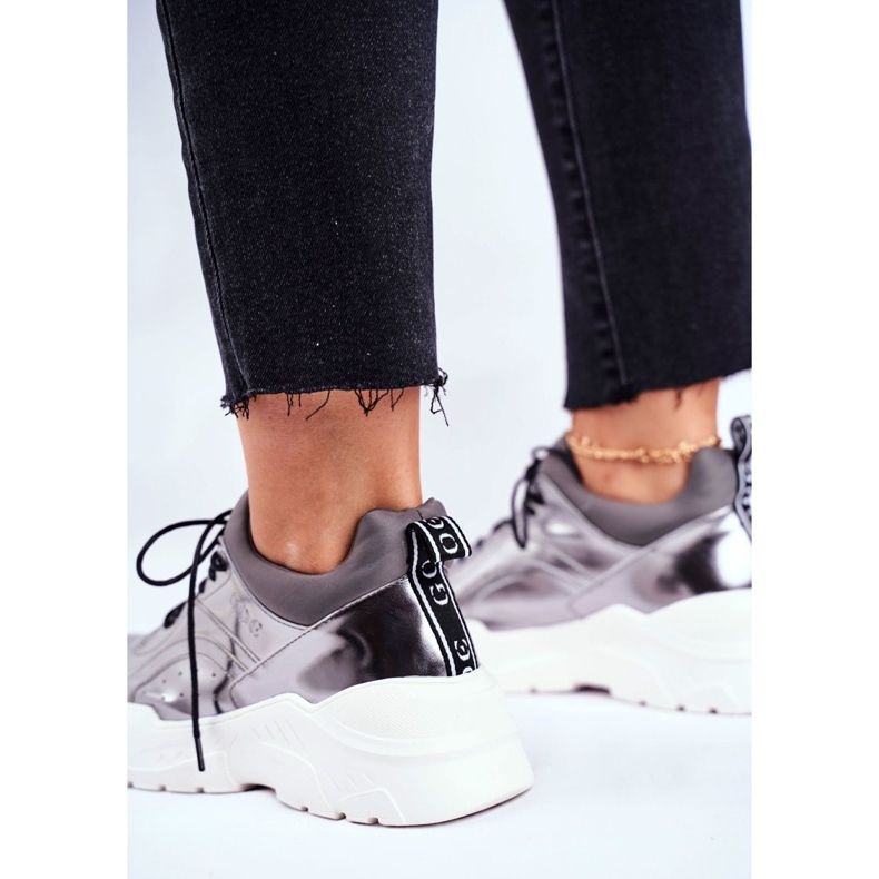 Women's Sneakers Goe Leather Pewter GG2N3040 black 2