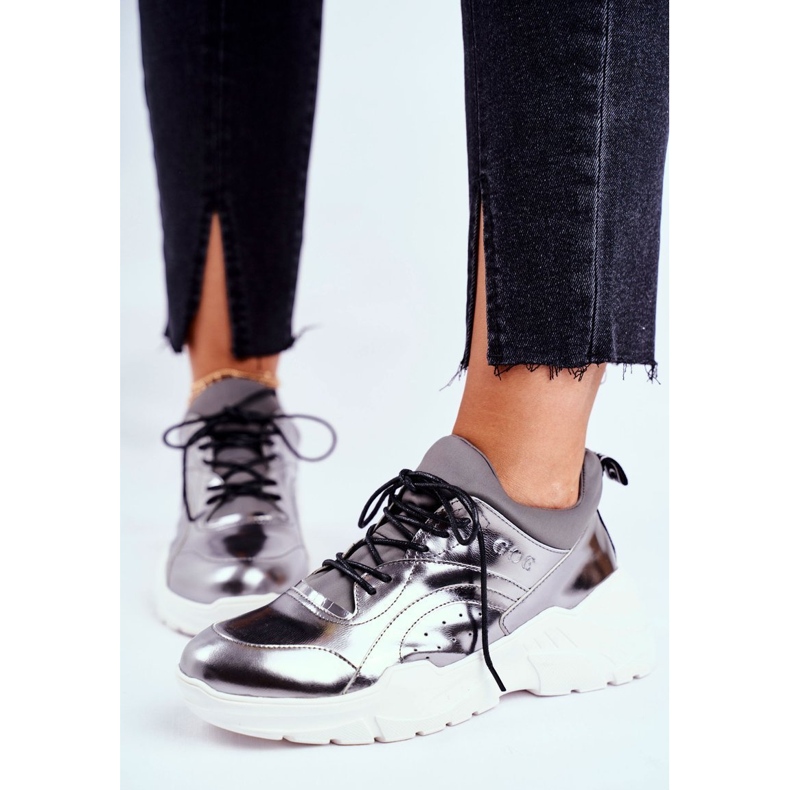 Women's Sneakers Goe Leather Pewter GG2N3040 black 1