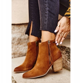 Women's Boots On High Heel Big Star Camel GG274364 brown multicolored 1