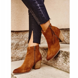 Women's Boots On High Heel Big Star Camel GG274364 brown multicolored 2